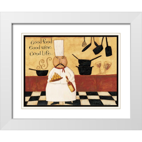 Served Up White Modern Wood Framed Art Print with Double Matting by DiPaolo, Dan