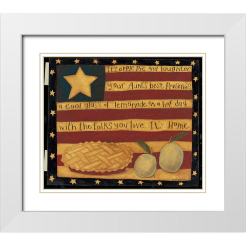 Pie White Modern Wood Framed Art Print with Double Matting by DiPaolo, Dan