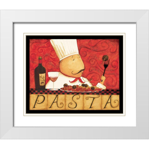 Old Chef White Modern Wood Framed Art Print with Double Matting by DiPaolo, Dan