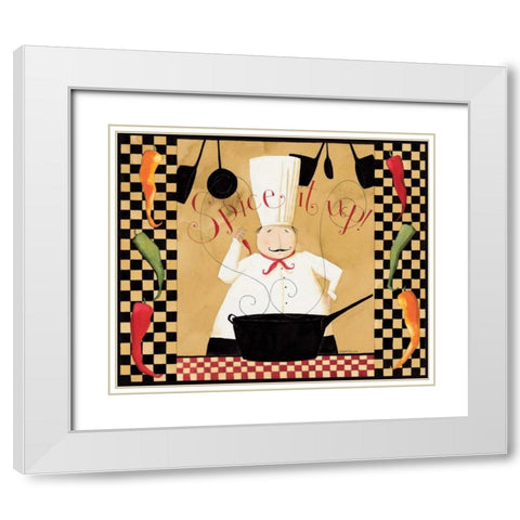 Spice White Modern Wood Framed Art Print with Double Matting by DiPaolo, Dan