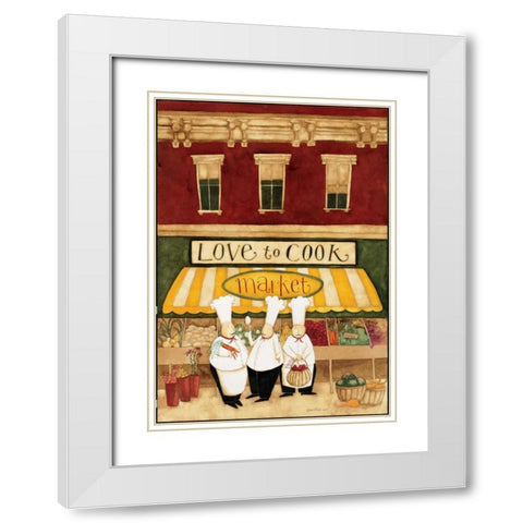 Together White Modern Wood Framed Art Print with Double Matting by DiPaolo, Dan