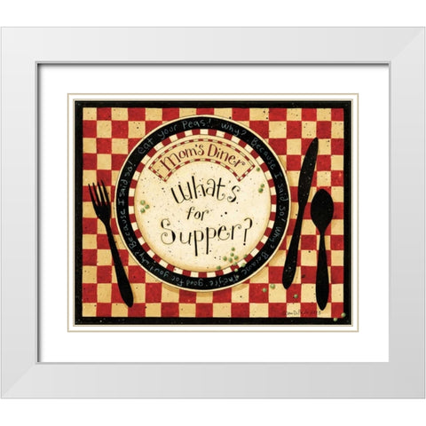 Moms White Modern Wood Framed Art Print with Double Matting by DiPaolo, Dan