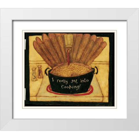 Feast White Modern Wood Framed Art Print with Double Matting by DiPaolo, Dan