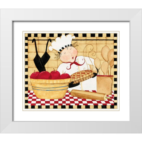 Loving It White Modern Wood Framed Art Print with Double Matting by DiPaolo, Dan