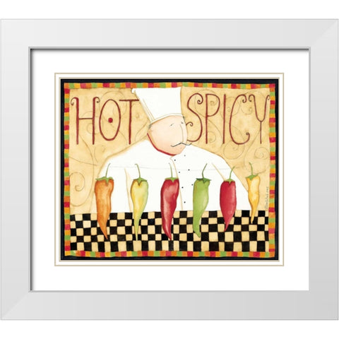 Hot Spice White Modern Wood Framed Art Print with Double Matting by DiPaolo, Dan