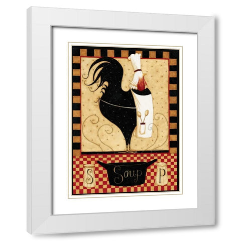 Chicken Soup White Modern Wood Framed Art Print with Double Matting by DiPaolo, Dan