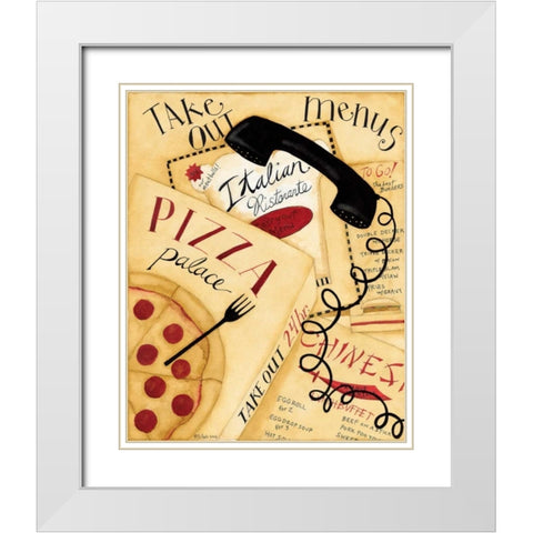 Order In White Modern Wood Framed Art Print with Double Matting by DiPaolo, Dan