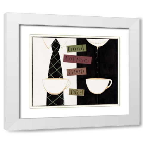 Out To Work White Modern Wood Framed Art Print with Double Matting by DiPaolo, Dan