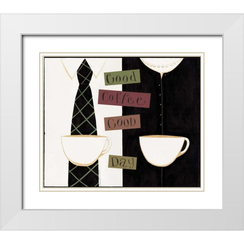 Out To Work White Modern Wood Framed Art Print with Double Matting by DiPaolo, Dan