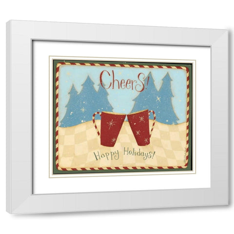 Cheers White Modern Wood Framed Art Print with Double Matting by DiPaolo, Dan