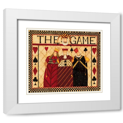 The Game White Modern Wood Framed Art Print with Double Matting by DiPaolo, Dan