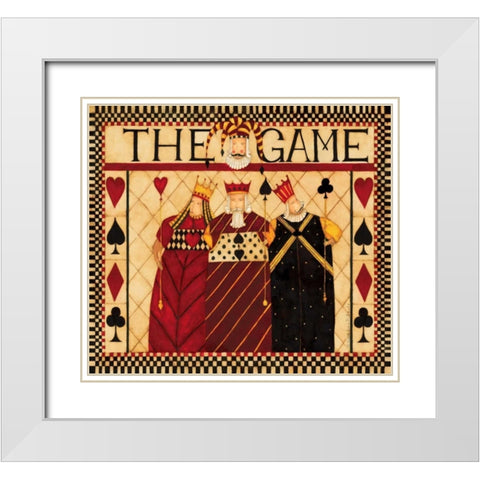 The Game White Modern Wood Framed Art Print with Double Matting by DiPaolo, Dan