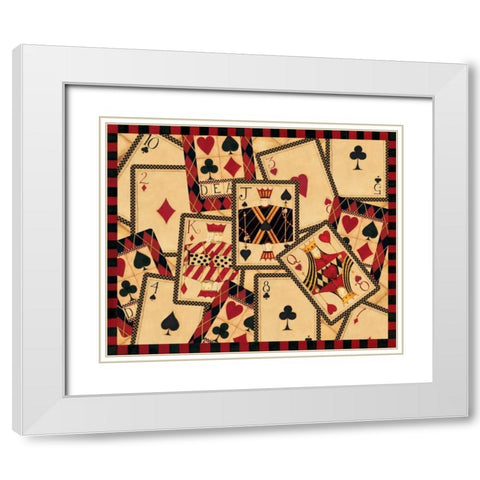 All Of A kind White Modern Wood Framed Art Print with Double Matting by DiPaolo, Dan