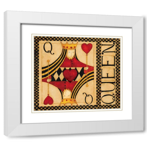 Queen White Modern Wood Framed Art Print with Double Matting by DiPaolo, Dan