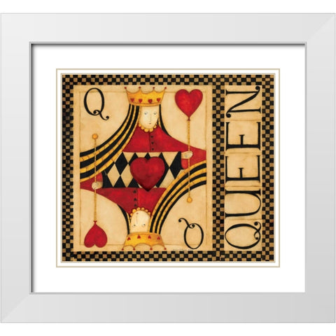 Queen White Modern Wood Framed Art Print with Double Matting by DiPaolo, Dan