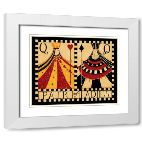 Queens White Modern Wood Framed Art Print with Double Matting by DiPaolo, Dan