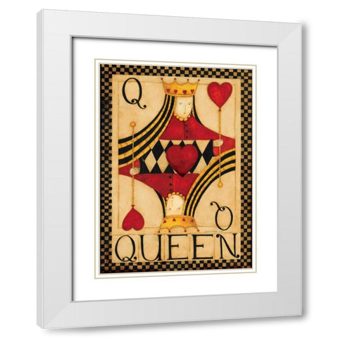 Q White Modern Wood Framed Art Print with Double Matting by DiPaolo, Dan