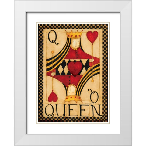 Q White Modern Wood Framed Art Print with Double Matting by DiPaolo, Dan