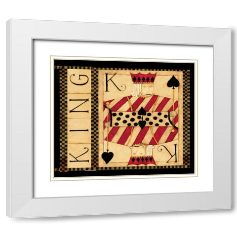 K White Modern Wood Framed Art Print with Double Matting by DiPaolo, Dan