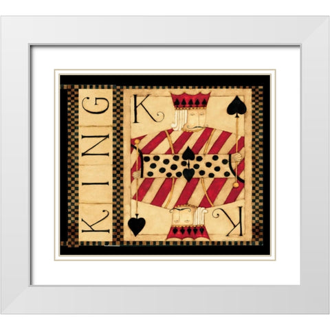 K White Modern Wood Framed Art Print with Double Matting by DiPaolo, Dan