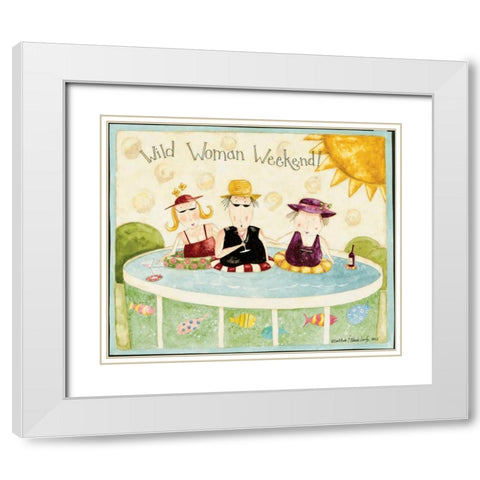 Club White Modern Wood Framed Art Print with Double Matting by DiPaolo, Dan