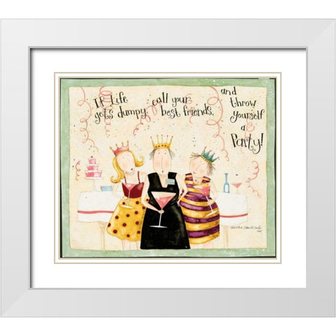Look At Us White Modern Wood Framed Art Print with Double Matting by DiPaolo, Dan