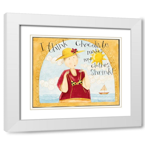 Sunshine White Modern Wood Framed Art Print with Double Matting by DiPaolo, Dan