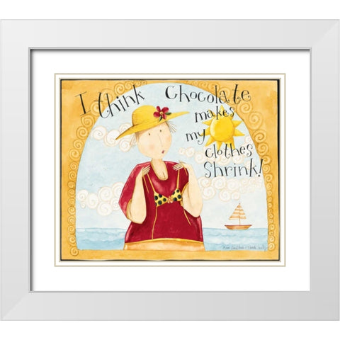 Sunshine White Modern Wood Framed Art Print with Double Matting by DiPaolo, Dan