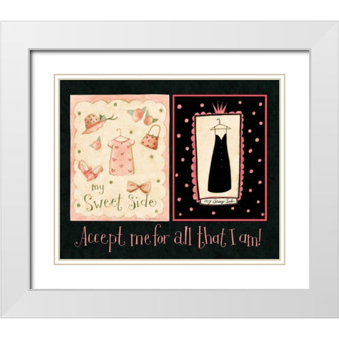 Clothes White Modern Wood Framed Art Print with Double Matting by DiPaolo, Dan
