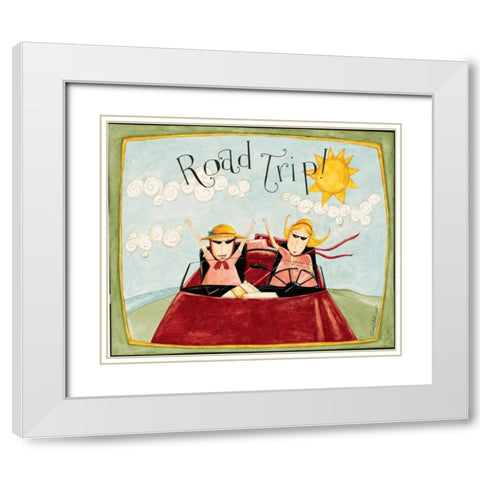 Road Trip White Modern Wood Framed Art Print with Double Matting by DiPaolo, Dan