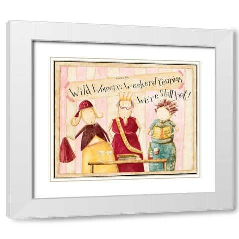 Wild White Modern Wood Framed Art Print with Double Matting by DiPaolo, Dan