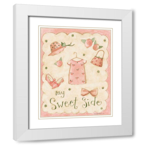 Sweet White Modern Wood Framed Art Print with Double Matting by DiPaolo, Dan