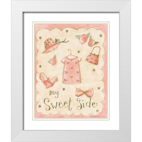 Sweet White Modern Wood Framed Art Print with Double Matting by DiPaolo, Dan
