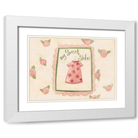 Sides White Modern Wood Framed Art Print with Double Matting by DiPaolo, Dan