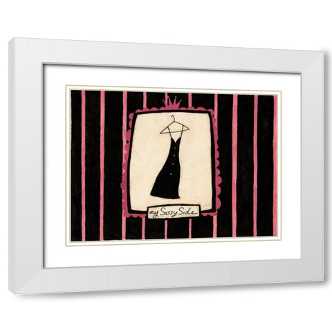 Skinny Dress White Modern Wood Framed Art Print with Double Matting by DiPaolo, Dan