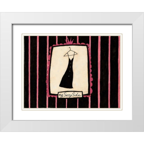 Skinny Dress White Modern Wood Framed Art Print with Double Matting by DiPaolo, Dan