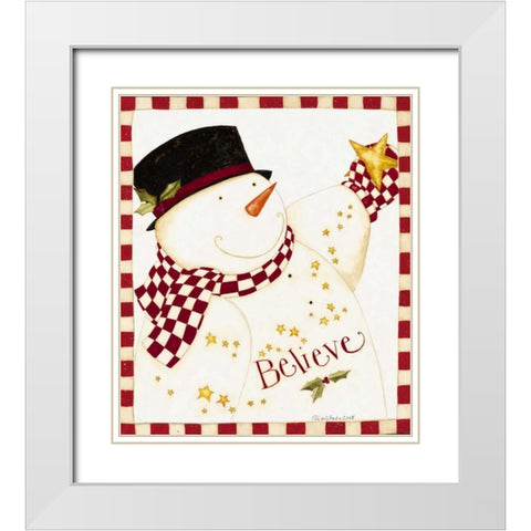 Snow White Modern Wood Framed Art Print with Double Matting by DiPaolo, Dan