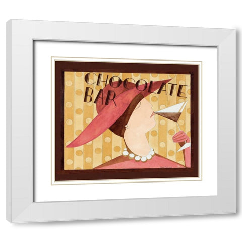 Bar White Modern Wood Framed Art Print with Double Matting by DiPaolo, Dan