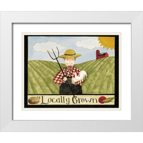 Locally White Modern Wood Framed Art Print with Double Matting by DiPaolo, Dan