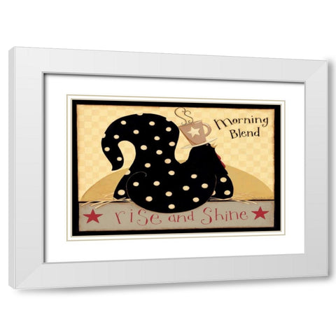 Morning Blend White Modern Wood Framed Art Print with Double Matting by DiPaolo, Dan