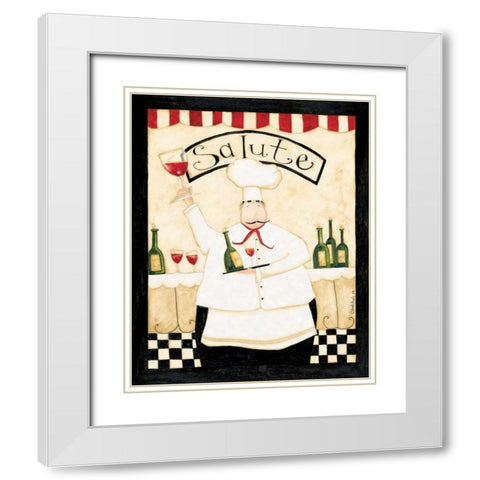 Salute White Modern Wood Framed Art Print with Double Matting by DiPaolo, Dan