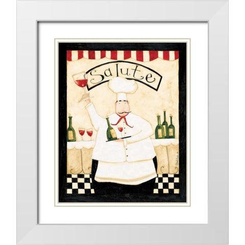 Salute White Modern Wood Framed Art Print with Double Matting by DiPaolo, Dan