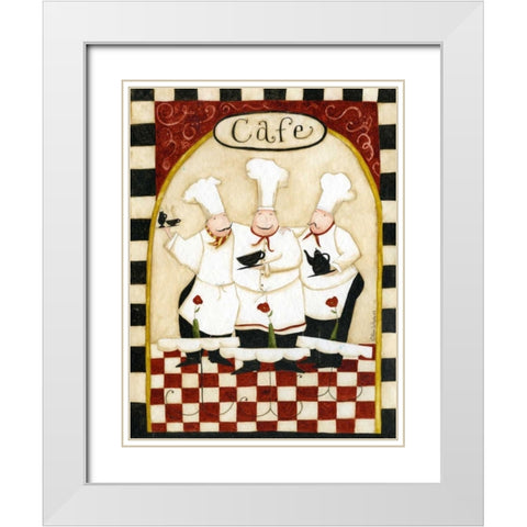Cafe White Modern Wood Framed Art Print with Double Matting by DiPaolo, Dan