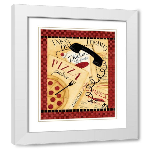 Take Out White Modern Wood Framed Art Print with Double Matting by DiPaolo, Dan