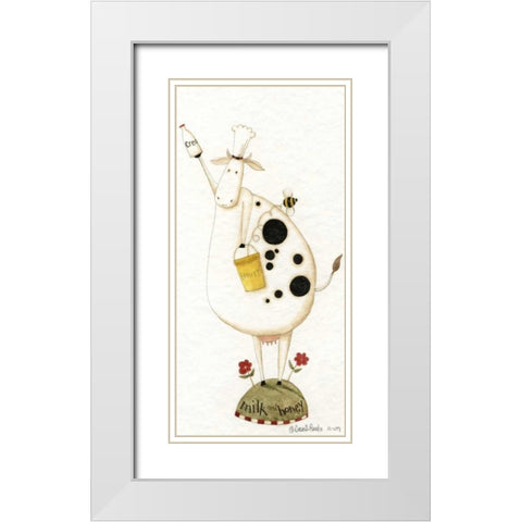 Milk White Modern Wood Framed Art Print with Double Matting by DiPaolo, Dan