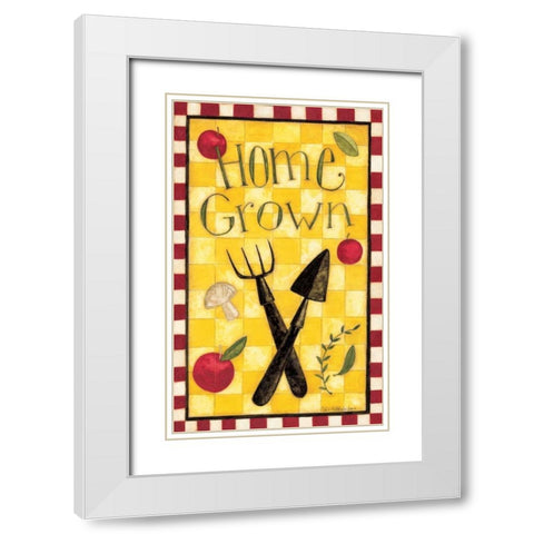 Home Grown White Modern Wood Framed Art Print with Double Matting by DiPaolo, Dan
