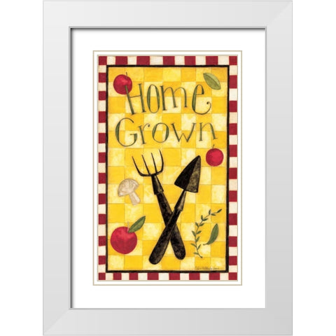 Home Grown White Modern Wood Framed Art Print with Double Matting by DiPaolo, Dan