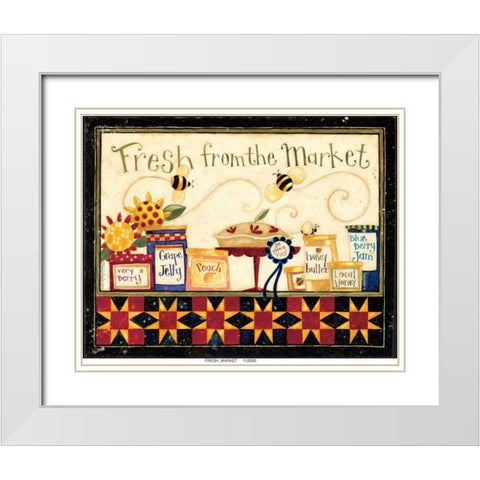 Fresh Market White Modern Wood Framed Art Print with Double Matting by DiPaolo, Dan