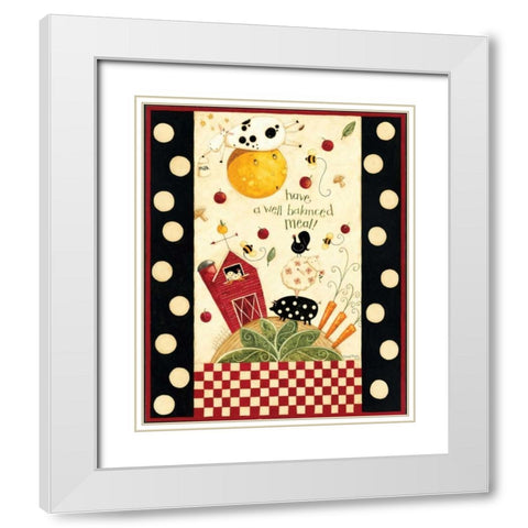 Animal Fram White Modern Wood Framed Art Print with Double Matting by DiPaolo, Dan