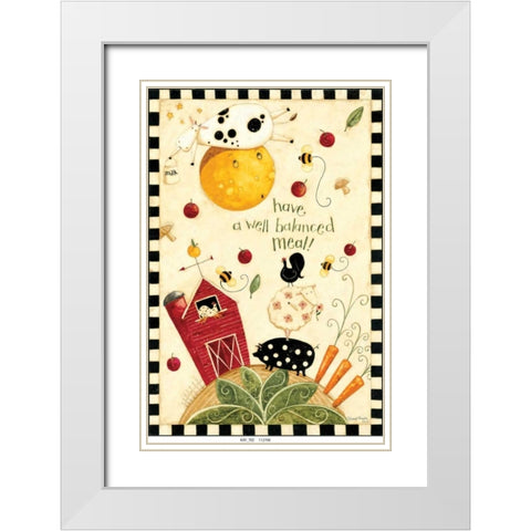The Farm White Modern Wood Framed Art Print with Double Matting by DiPaolo, Dan